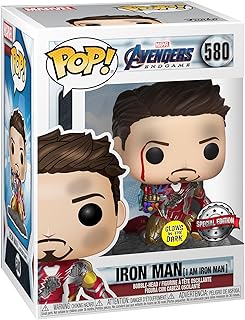 Funko Pop! Marvel: Avengers Endgame - I Am Iron Man (Glow in The Dark) Bobblehead Figure (PX Exclusive)