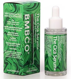The Cica Serum, Tiger Grass Soothing Moisturizer, Wrinkle Ampoule, Skin Repair, Redness Corrector, Blemish Reducer Essence, Korean Skin care