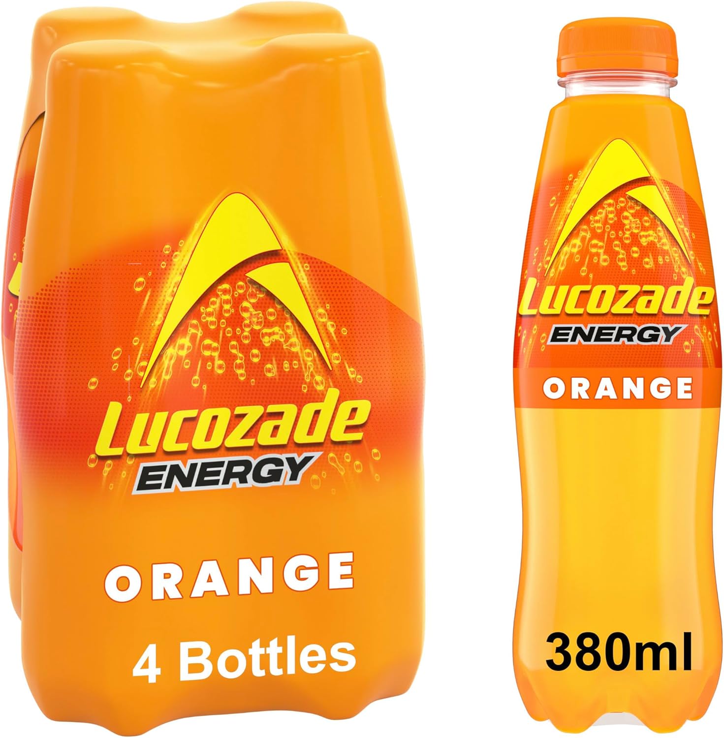 Lucozade Energy Orange 380ml (Pack of 4)