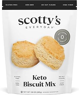 Scotty's Everyday - Keto Biscuit Zero Carb Mix - 0g Net carbs, 0g Added Sugar, Gluten-Free, High Fiber - No Nut Flours - 9.8oz, Pack of 1