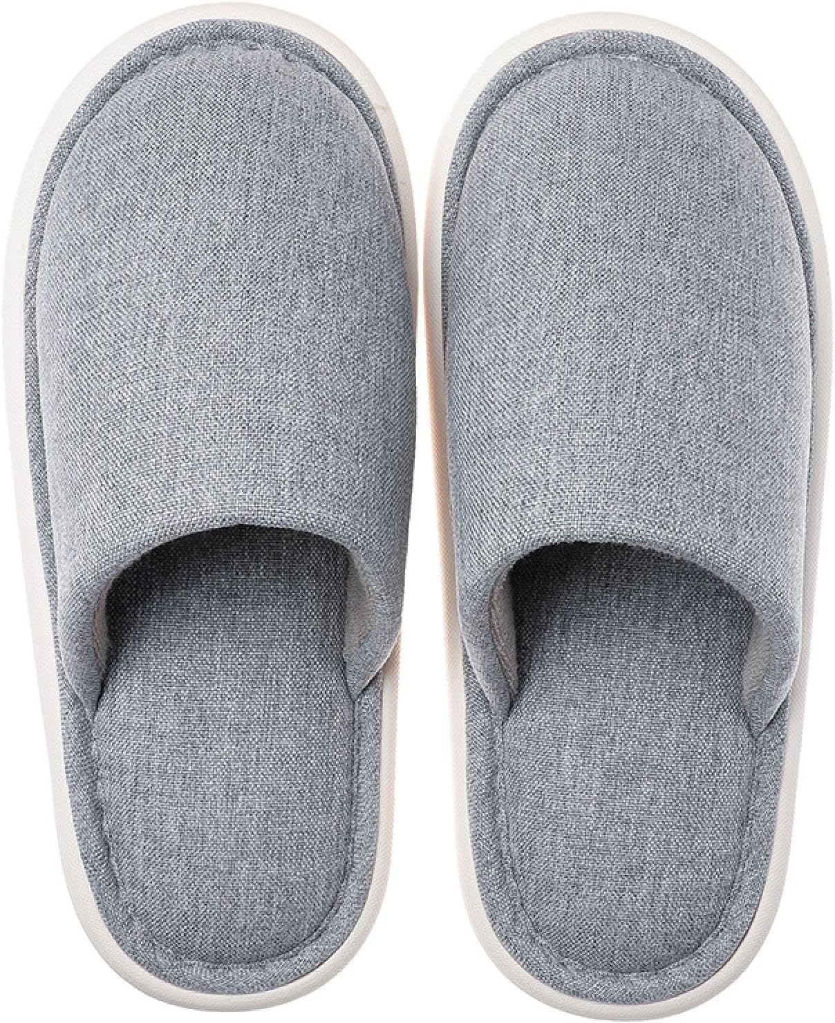 AAIXXIZAO Indoor Home Wide Soft Soled Slippers For Women Plus Size Cotton Slippers For Men