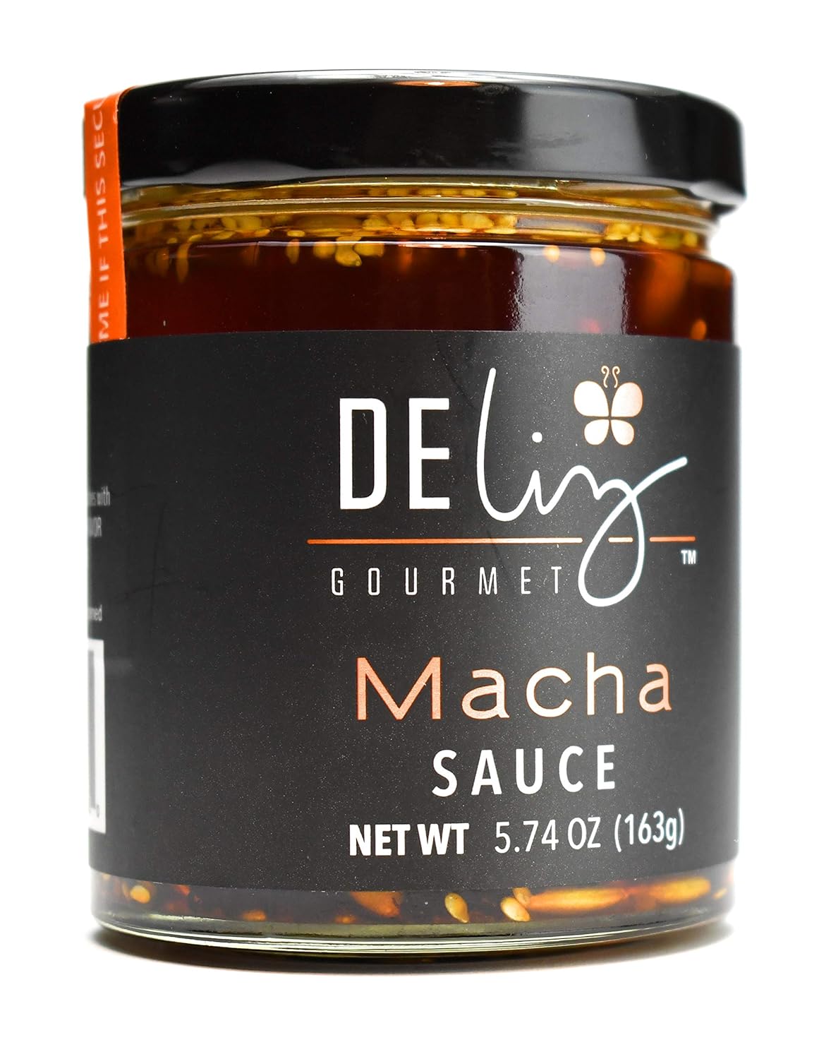 Deliz Gourmet ‘Macha’ Sauce, Oil-based combination dried chillies, pumpkin seeds and sesame seeds, 8 oz.