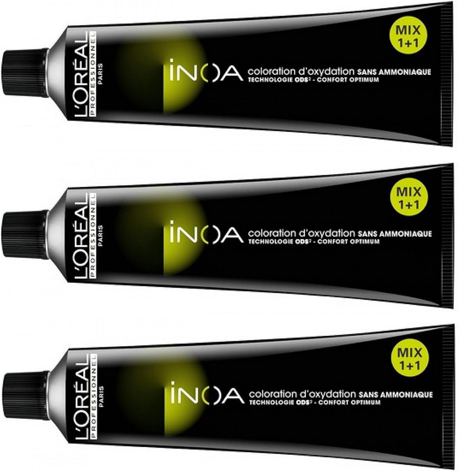 Loreal Inoa 5 Light Brown Hair Colour No Ammonia LP Colouration 3x 60 ml [Instructions may not be in English.]