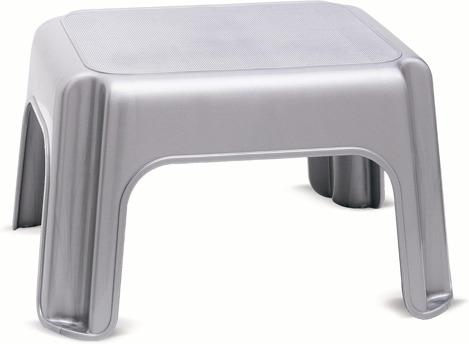 Addis Step Stool Solid, Metallic Silver, 1 510044