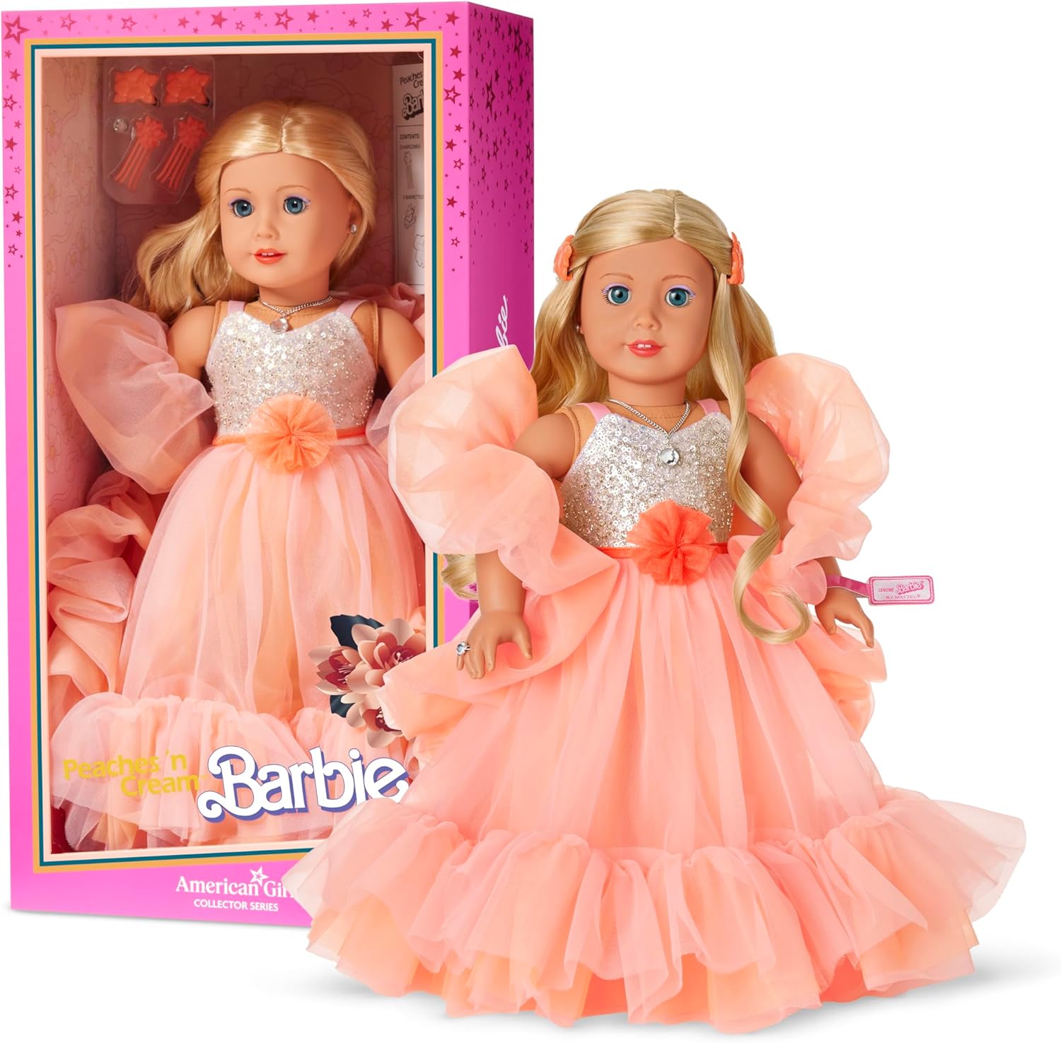 American Girl, Barbie, 18-inch Doll, Peaches ’n Cream Collector Doll with Blonde Hair, for Ages 8+