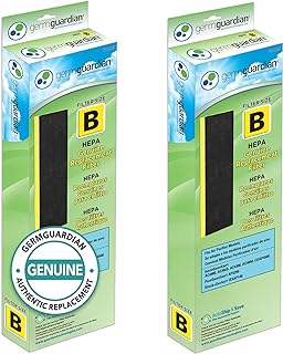 GermGuardian Filter B HEPA Pure Genuine Air Purifier Replacement Filter, Removes 99.97% of Pollutants for AC4825, AC4300, AC4900, AC4825DLX, AC4850, CDAP4500, AP2200, Black/Yellow, FLT4825