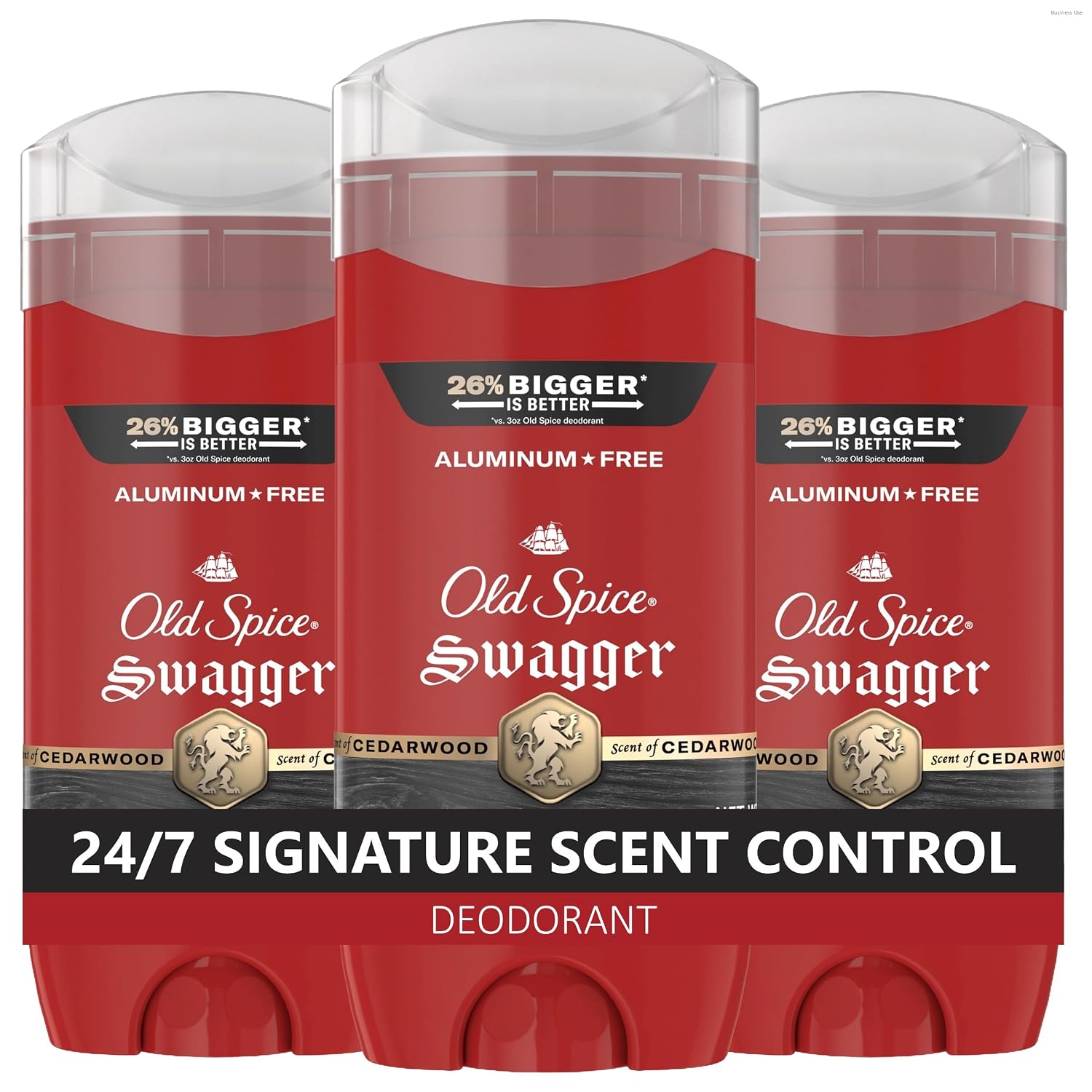Old Spice Deodorant for Men, Aluminum Free, Swagger Scent, 3.8 oz Pack of 3