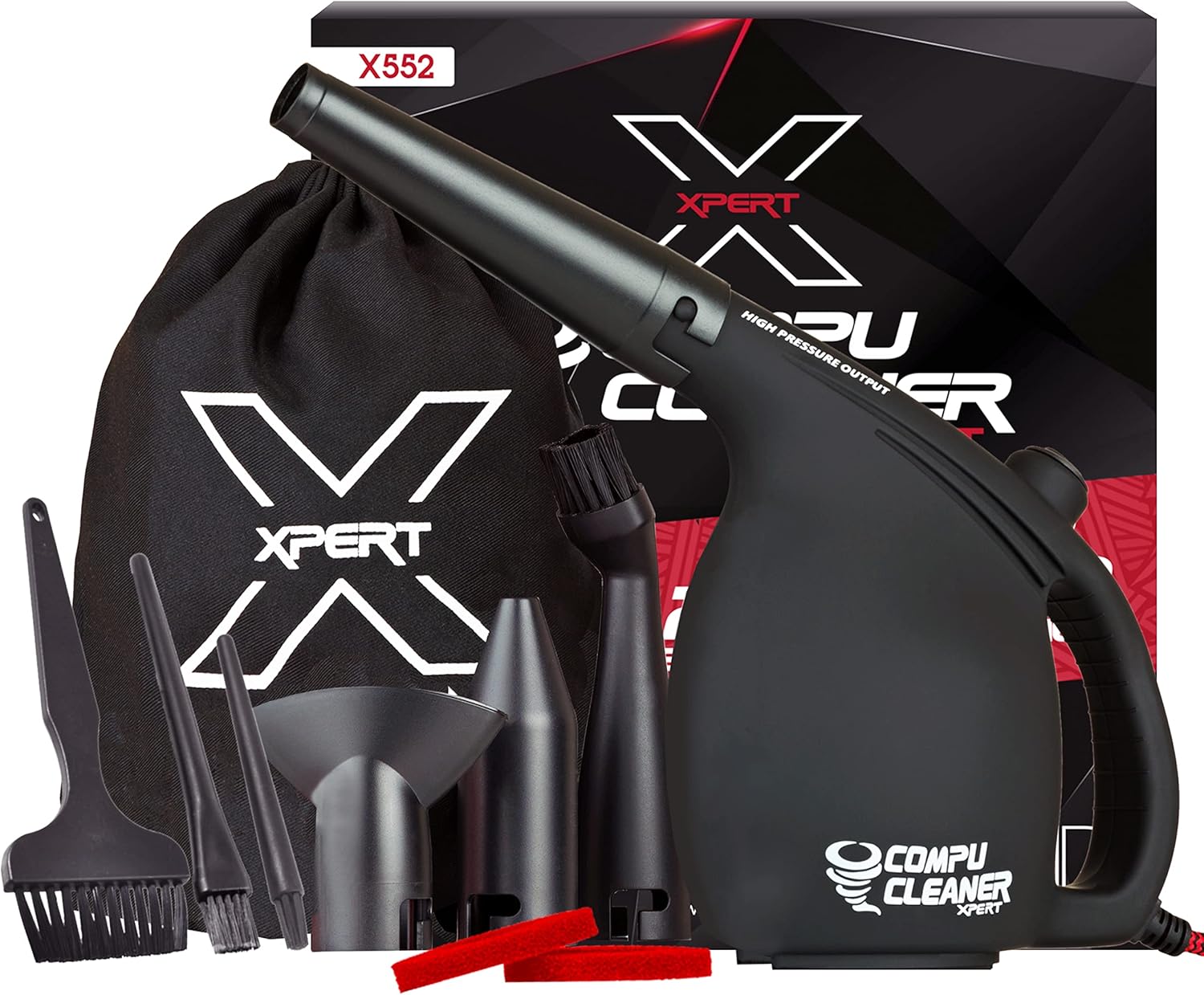 IT Dusters CompuCleaner Xpert - Electric Air Duster Blower for PC, Laptop, Console, electronics and Home Cleaning, environmental alternative to spray air can duster keyboard cleaner