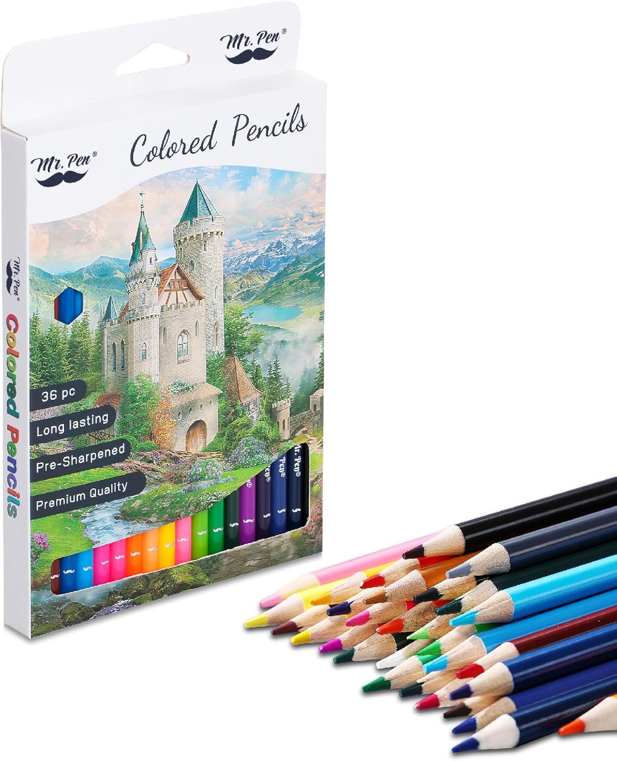 Mr. Pen- Colored Pencils, 36 Pack, Soft Core, Colored Pencils for Adults, Sets of Wooden Color Pencil