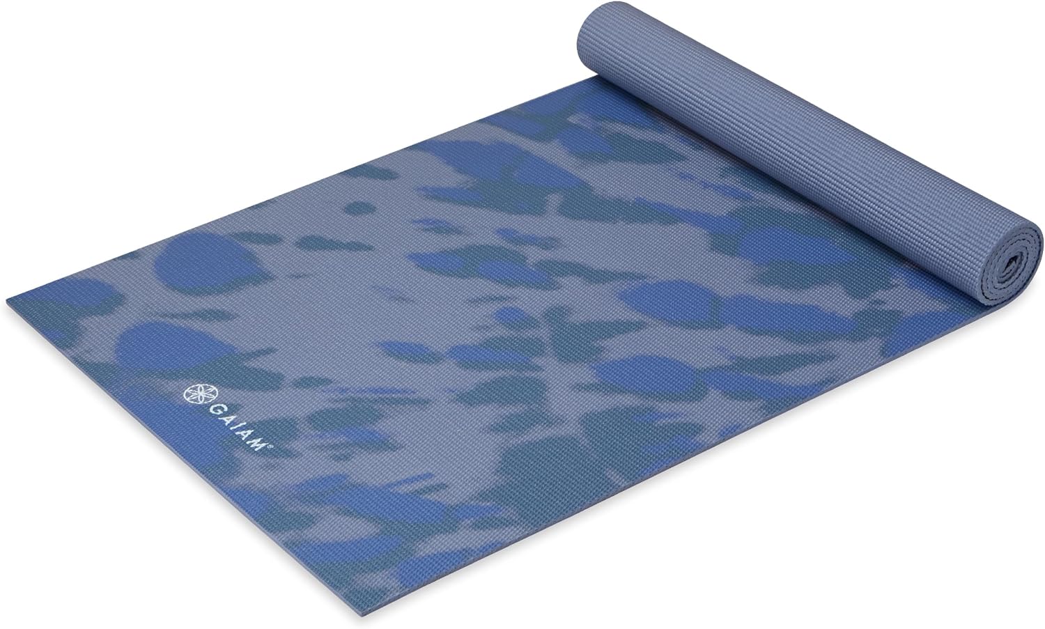 Gaiam Premium Yoga Mat, 6mm Thick Print Mat