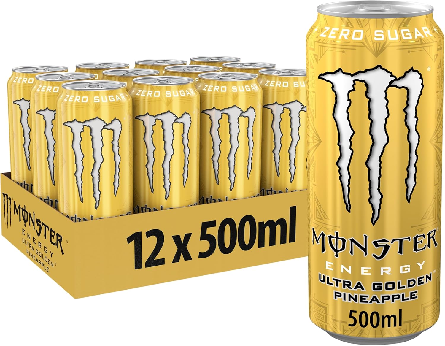 Monster Can Ultra Gold 500 ml (Pack of 12)