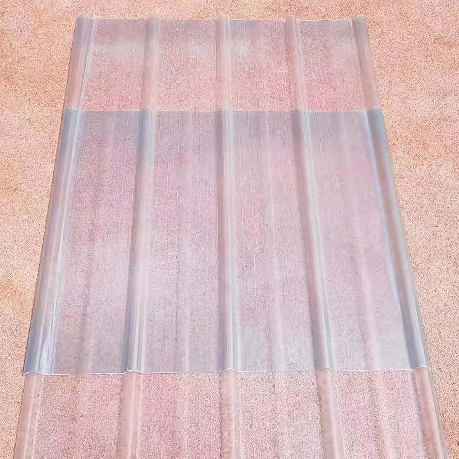 2.2mm Thick FRP Daylighting Panels,Clear Roof Sheet,Transparent Roofing Sheet,Corrugated Roofing Material,Rainproof Board,Sunroom Daylighting Plate,for Canopy Balcony Carport (35x67in,1 PCS)