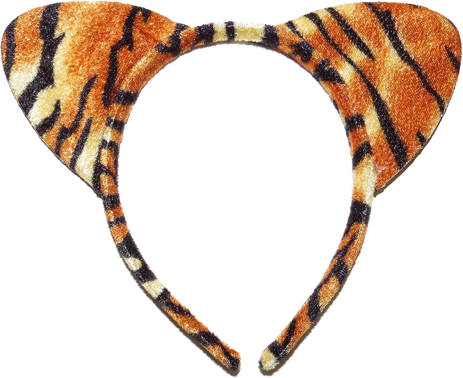 Glitter TIGER PRINT EARS ON HEADBAND HALLOWEEN PARTY COSPLAY COSTUME
