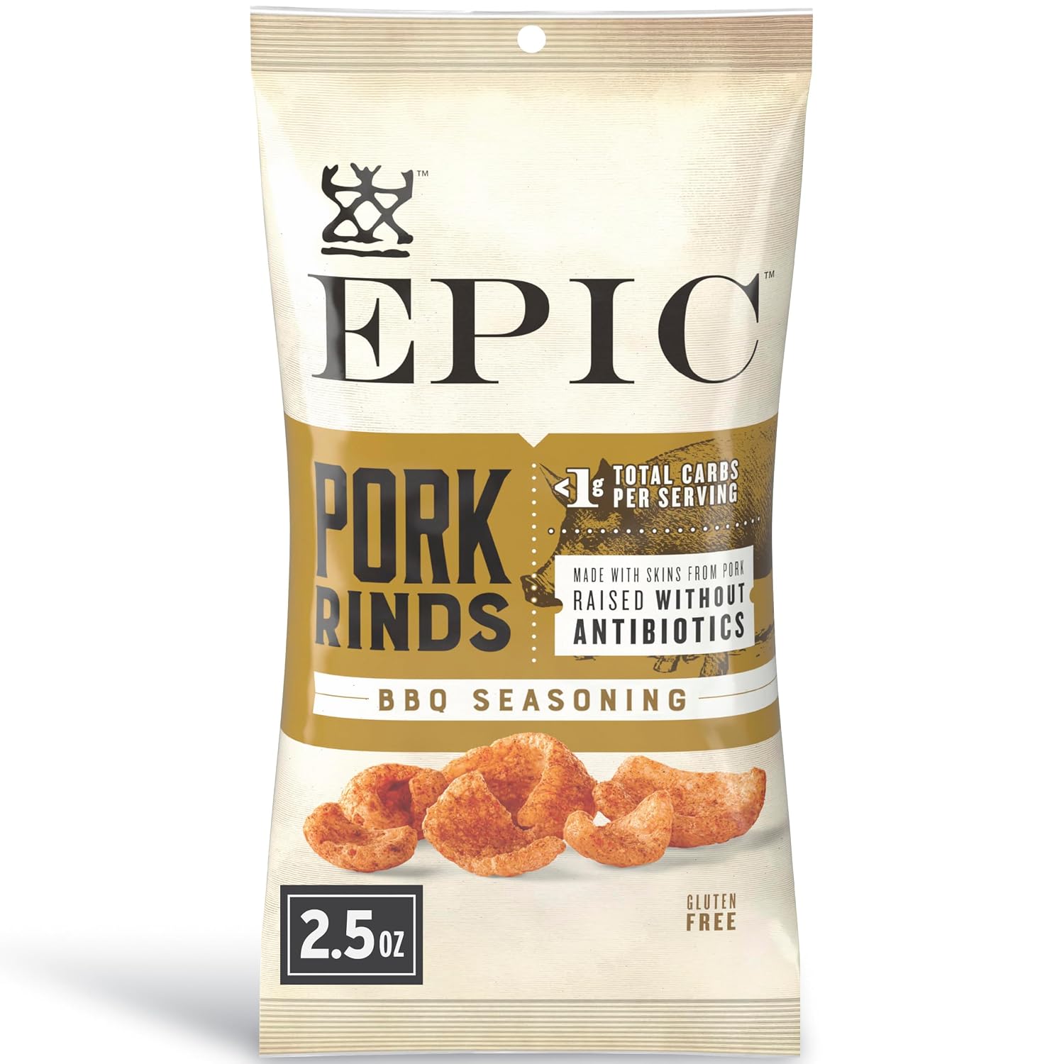 EPIC Provisions BBQ Pork Rinds, Gluten-Free, 2.5 oz