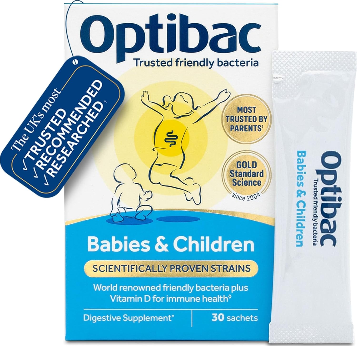 Optibac Babies & Children - Kids Live Cultures Supplement - 30 Sachets