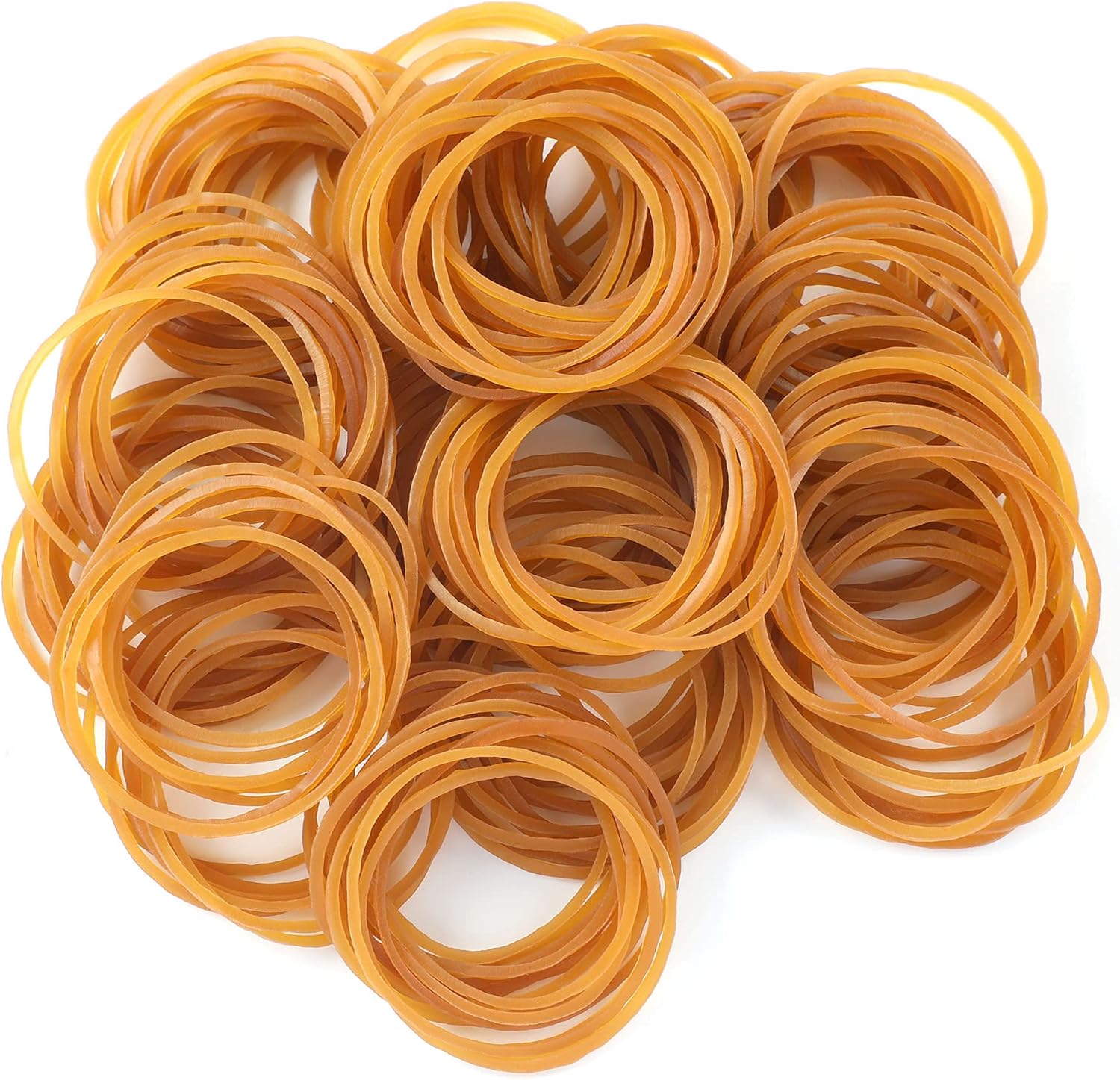 200pcs Natural Rubber Elastic Bands Heavy Duty Bands for Hair Home, Pens, Catapults, Bills, Bank Paper, Office Supplies(38mm)
