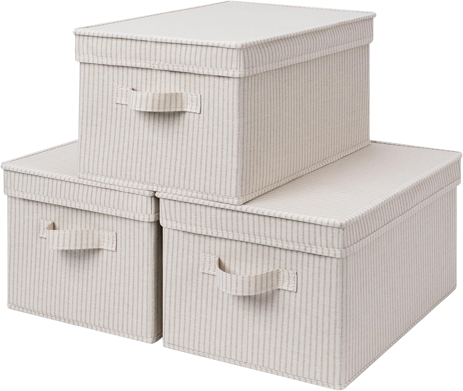 StorageWorks Fabric Storage Bins with Lids, Closet Storage Bins
