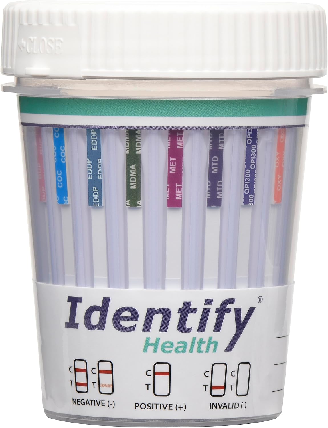 Drug Screen Test - 50 Pack - 14 Panel CLIA Waived Instant Urine Drug Test Cup with 6 Adults for AMP,BAR,BUP,BZO,COC,EDDP,MDMA,MET,MTD,OPI/MOP,OXY,PCP,TCA,THC