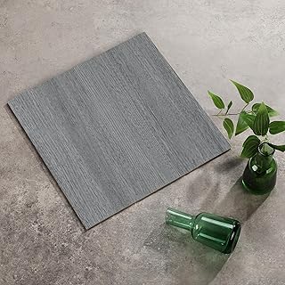Wood Peel and Stick Vinyl Floor Tiles, Self Adhesive Waterproof Vinyl Flooring Planks for Kitchen, Dining Room, Bedrooms,20-Pack 12 x 12 inch Cover 20 Sq. Ft(Wood Nature Grey)