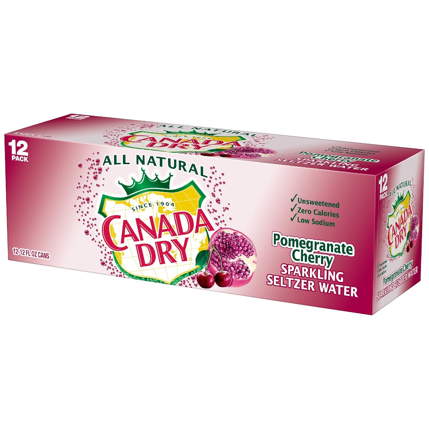 Canada Dry Pomegranate Cherry, 12 Fl Oz (Pack of 12)