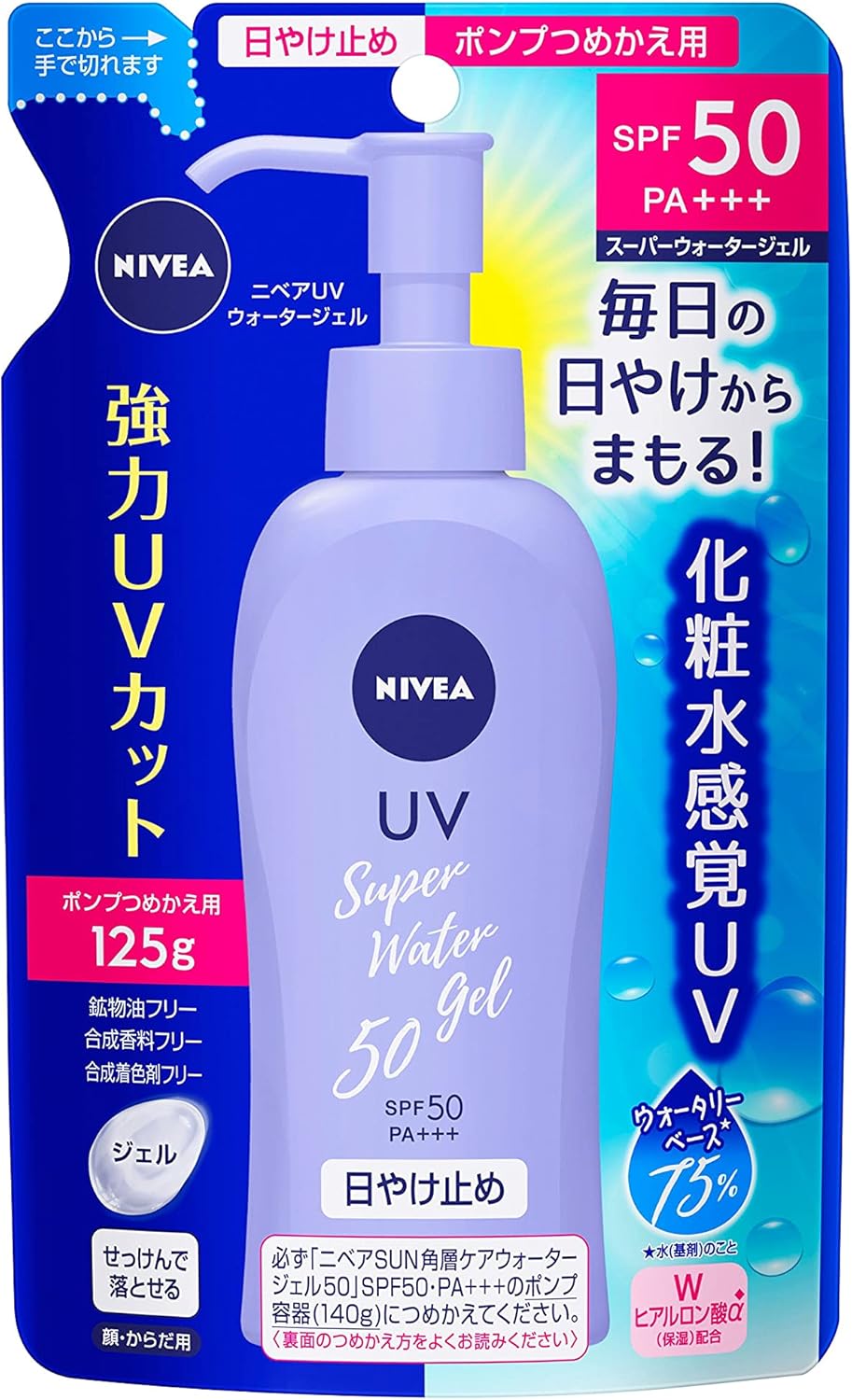 Nivea Sun Protect Super Water Gel SPF50 / PA +++ [refill] (125g)