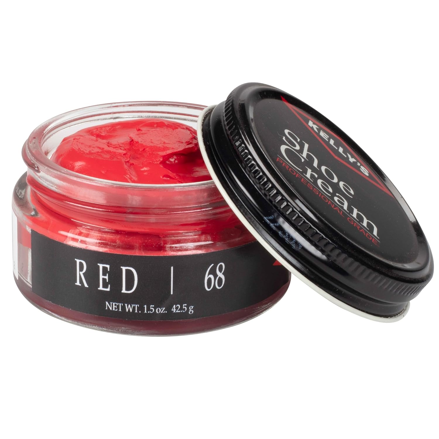 Kelly's Red Shoe Polish 1.5 oz - Professional Leather Shoe Cream