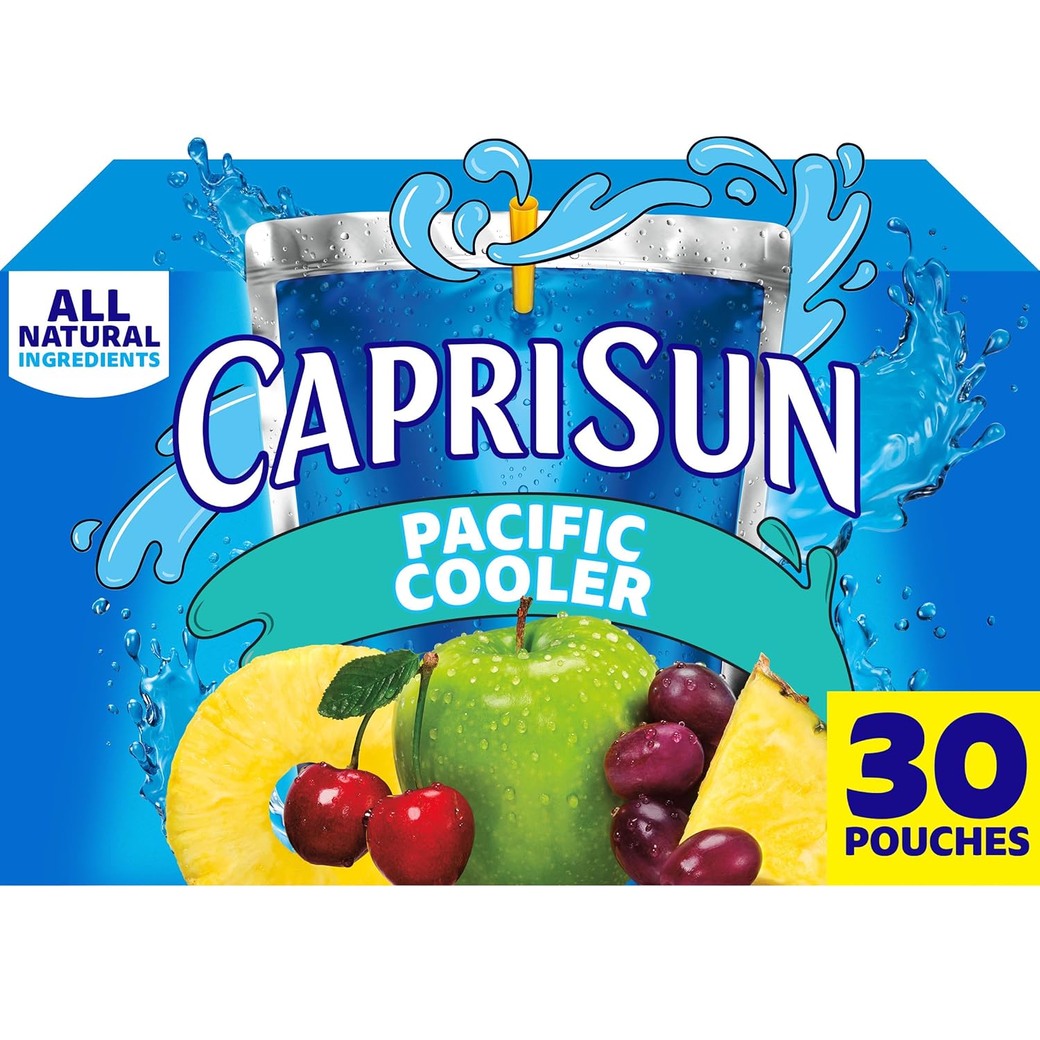 Capri Sun Pacific Cooler Mixed Fruit Flavored Juice Drink Blend, 30 ct Box, 6 fl oz Pouches