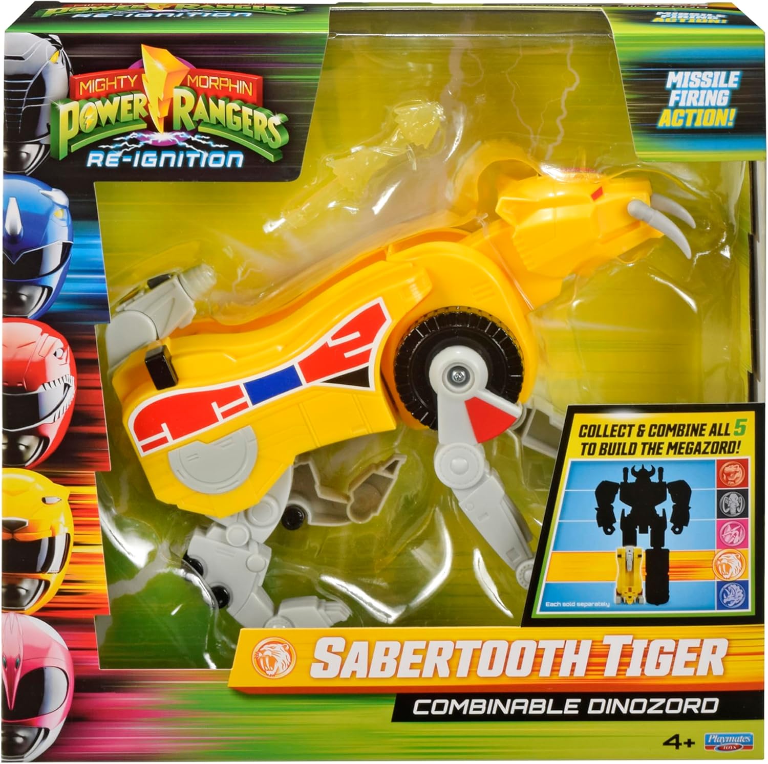Power Rangers Mighty Morphin Re-Ignition - Sabertooth Tiger Combinable Dinozord