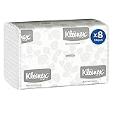Kleenex Multifold Paper Towels, Bulk (02046), Absorbency Pockets, 9.2' x 9.4' Towel, White (150 Sheets/Pack, 8 Packs/Case, 1,200 Sheet Total)