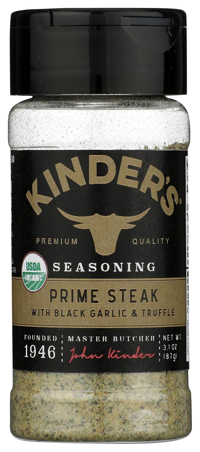KINDERS Organic Prime Steak Seasoning, 3.1 OZ