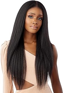 Sensationnel Butta lace precut wigs - unit 2 glueless precut lace extra wide 5 inch deep part synthetic wig pre-cut pre tweezed smaller knot hairline - Butta pre cut unit 2 (1B OFFBLACK)