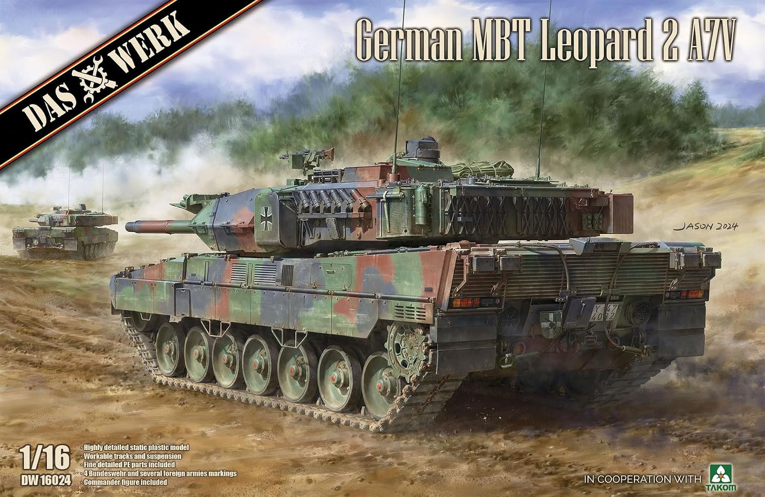 Das Werk 16024 German MBT Leopard 2 A7V 1:16 Model Kit