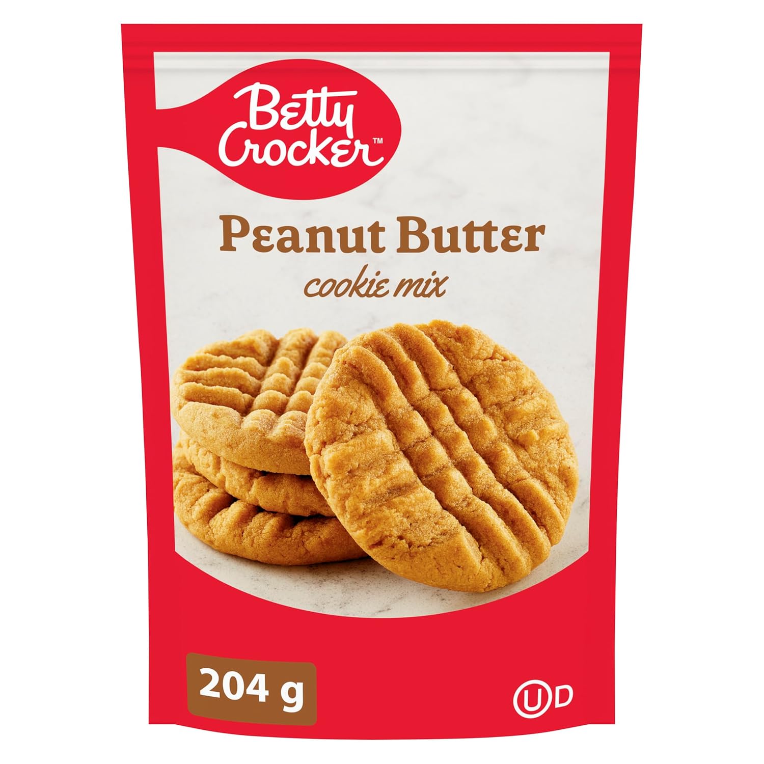 BETTY CROCKER Peanut Butter, Cookie Mix, 204g/7.2 oz, Imported from Canada)