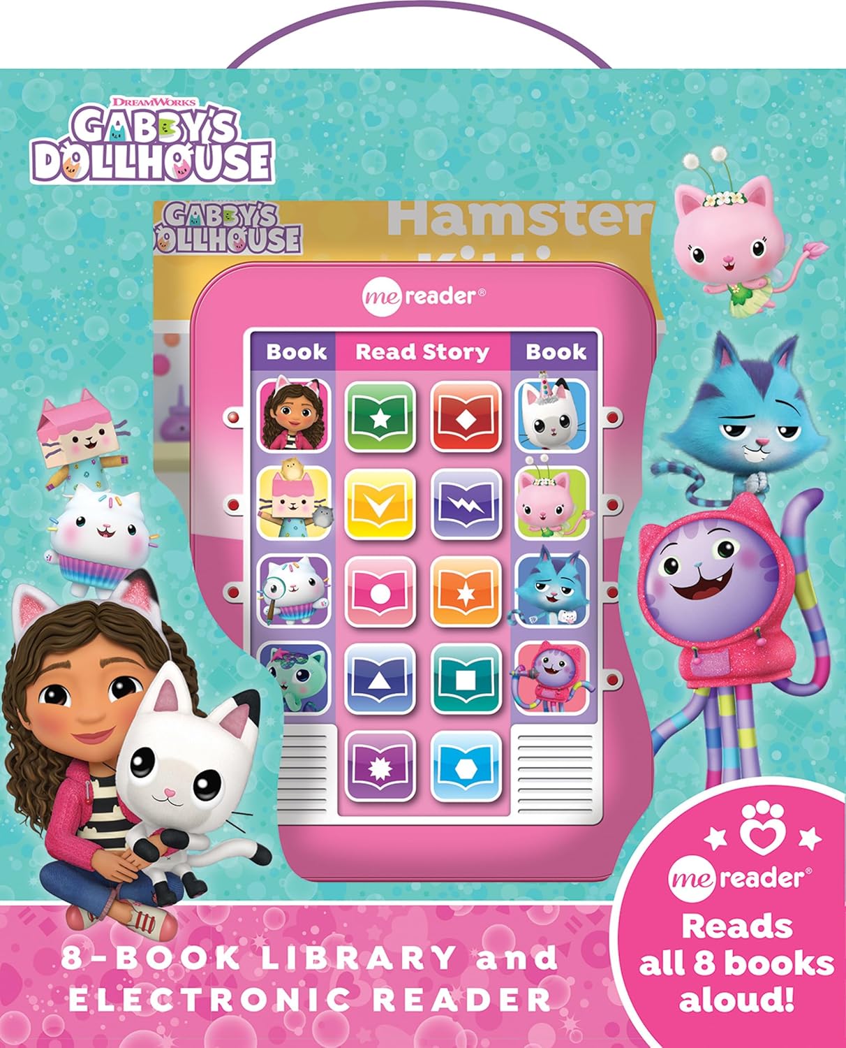 DreamWorks Gabby's Dollhouse - Me Reader Electronic Reader and 8 Sound Book Library - PI Kids (Me Reader and 8-Book Library)