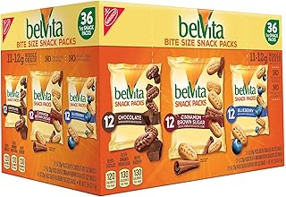 Belvita Breakfast Biscuits Bite-Size Snack Variety Packs, 1 Oz, Pack Of 36 Packs