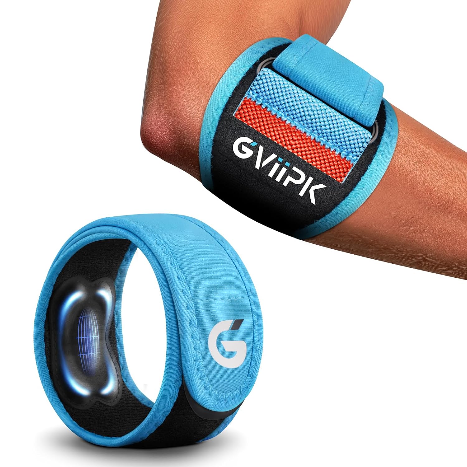 2026 Elbow Brace for Tendonitis and Tennis Elbow for Women Men, Breathable Tennis Elbow Strap with Compression Pad for Pain Relief, Adjustable Forearm Brace with Pressure Warning Design - 1Pack