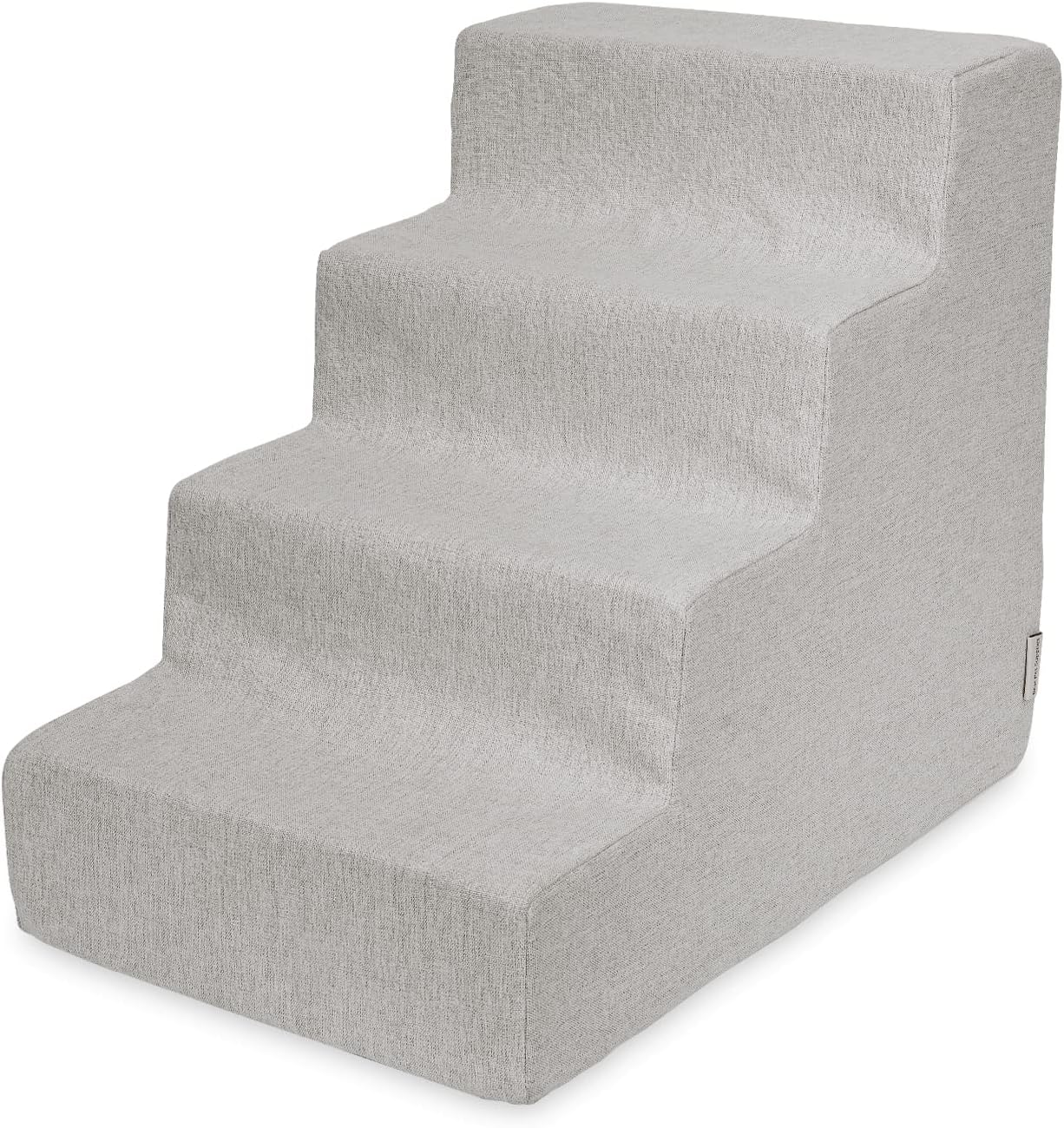 Best Pet Supplies Dog Stairs for Small Dogs & Cats, Foam Pet Steps Portable Ramp for Couch Sofa and High Bed Non-Slip Balanced Indoor Step Support, Paw Safe No Assembly - Sand, 4-Step