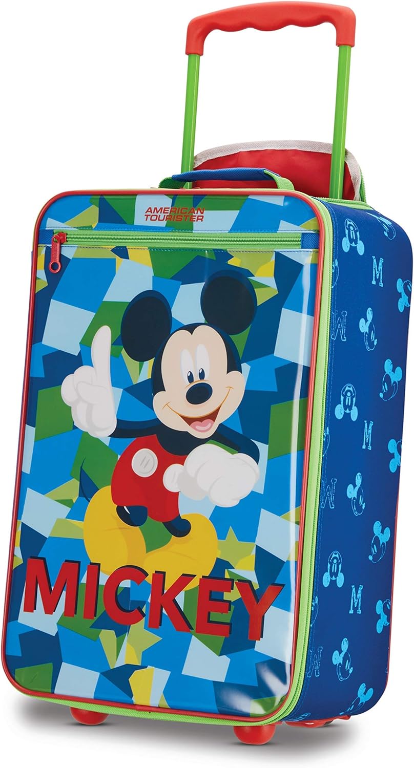 American Tourister Disney Softside Upright Luggage, Mickey Mouse 2, Carry-On 18-Inch
