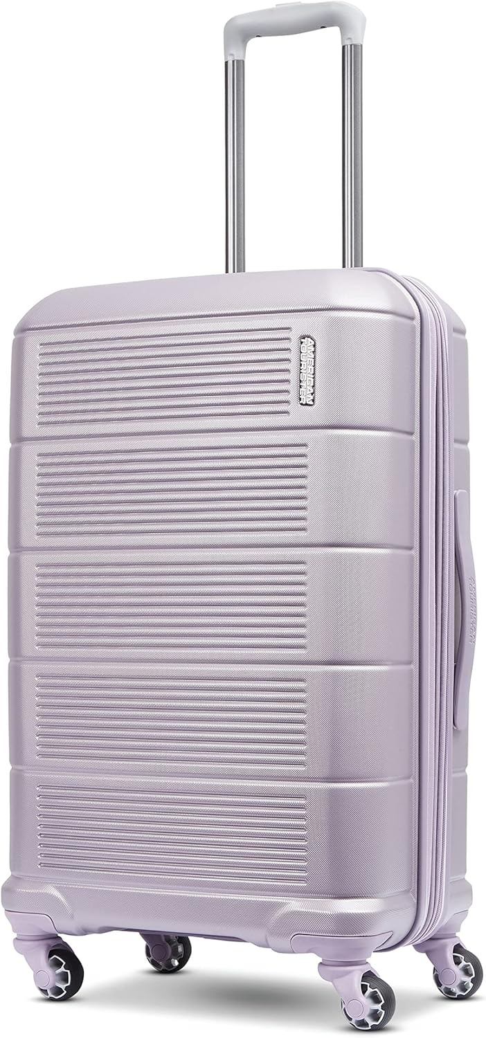 American Tourister Stratum 2.0 Expandable Hardside Luggage with Spinner Wheels, 24" SPINNER, Purple Haze
