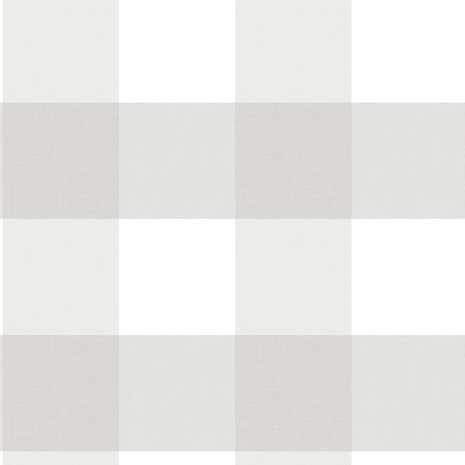 NuWallpaper NUS2691 Farmhouse Plaid Peel & Stick Wallpaper, Grey