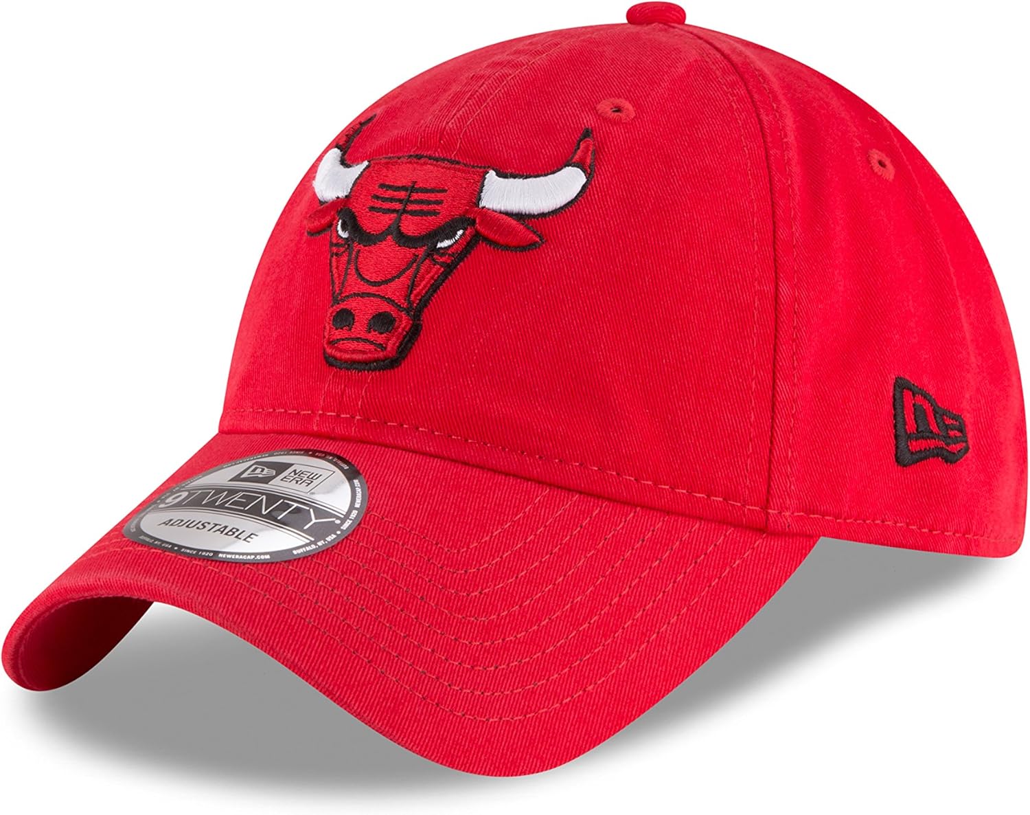 NBA Chicago Bulls Core Classic 9Twenty Adjustable Cap, Red, One Size