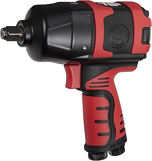 SI-1490BSR 1/2" Square Drive Pneumatic Impact Wrench with Muffler 911P-25, Made in Japan, High Torque 850Nm