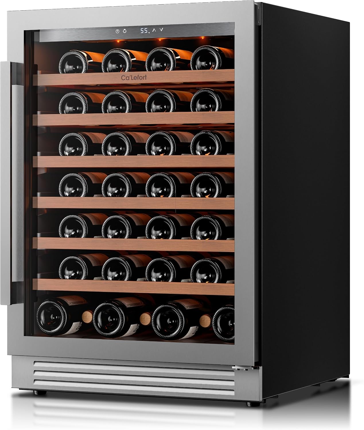 Ca'Lefort 24 Inch Wine Fridge, 61 Bottles Wine Cooler Refrigerator