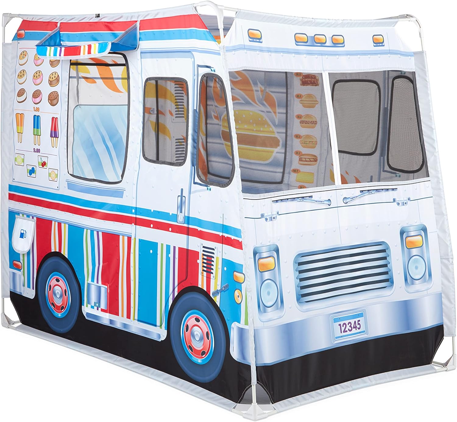 Melissa & Doug Food Truck Kids Toy Play Tent | Pretend Play | 3+ | Gift for Boy or Girl
