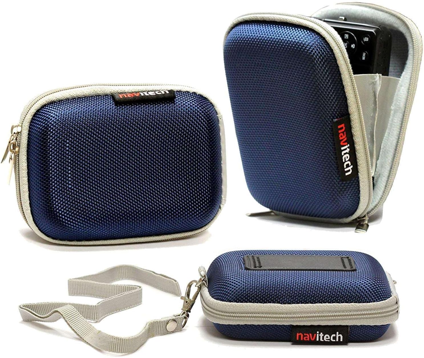 Navitech Blue Shockproof Camera Case Compatible With TEBNGIHNM 4K Compact Camera