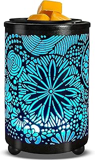 Leyoue Electric Wax Melt Warmer PTC Heating Plate with 7 Colors LED Changing Light Wax Warmer Fragrance Warmer for Home Office Gifts & Decor(Chinese redbud)