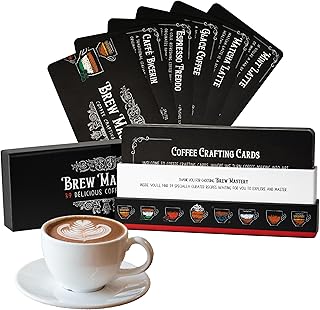 Home Barista Masterclass: Ultimate 39-Coffee Recipe Cards - Step-by-Step Home Brewing Guide with Pro Tips & Techniques, Durable & Compact for Coffee Lovers & Aspiring Baristas