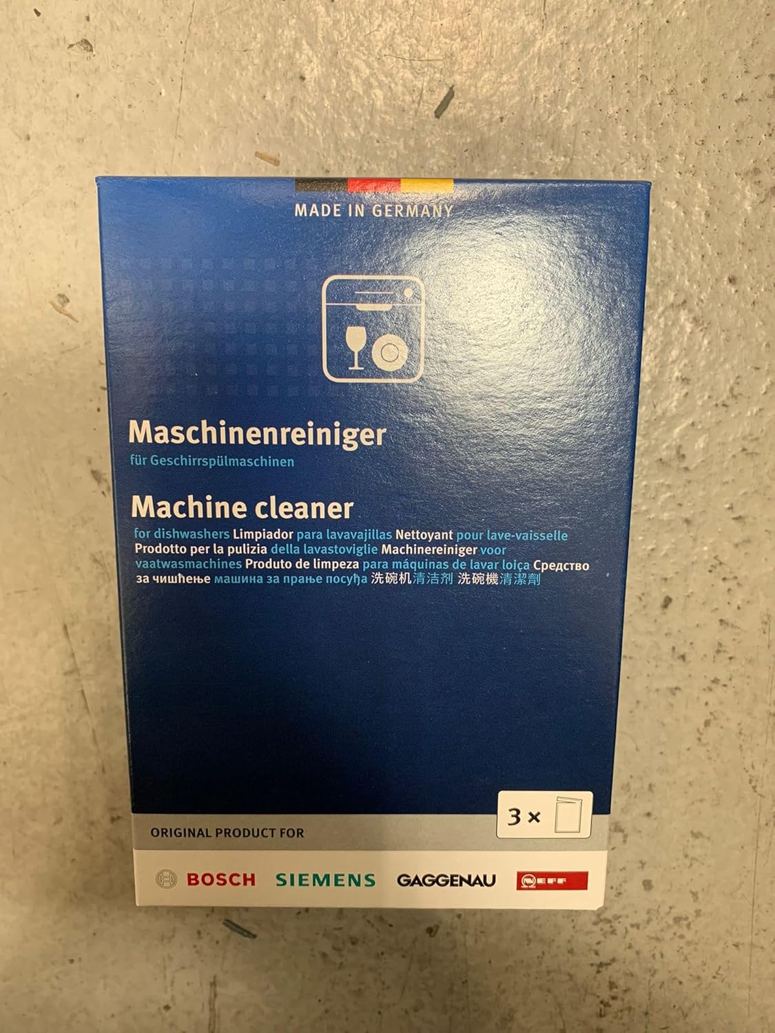 Bosch Dishwasher Cleaner (3 Sachets) PN: 00312193 EAN: 4242005250615