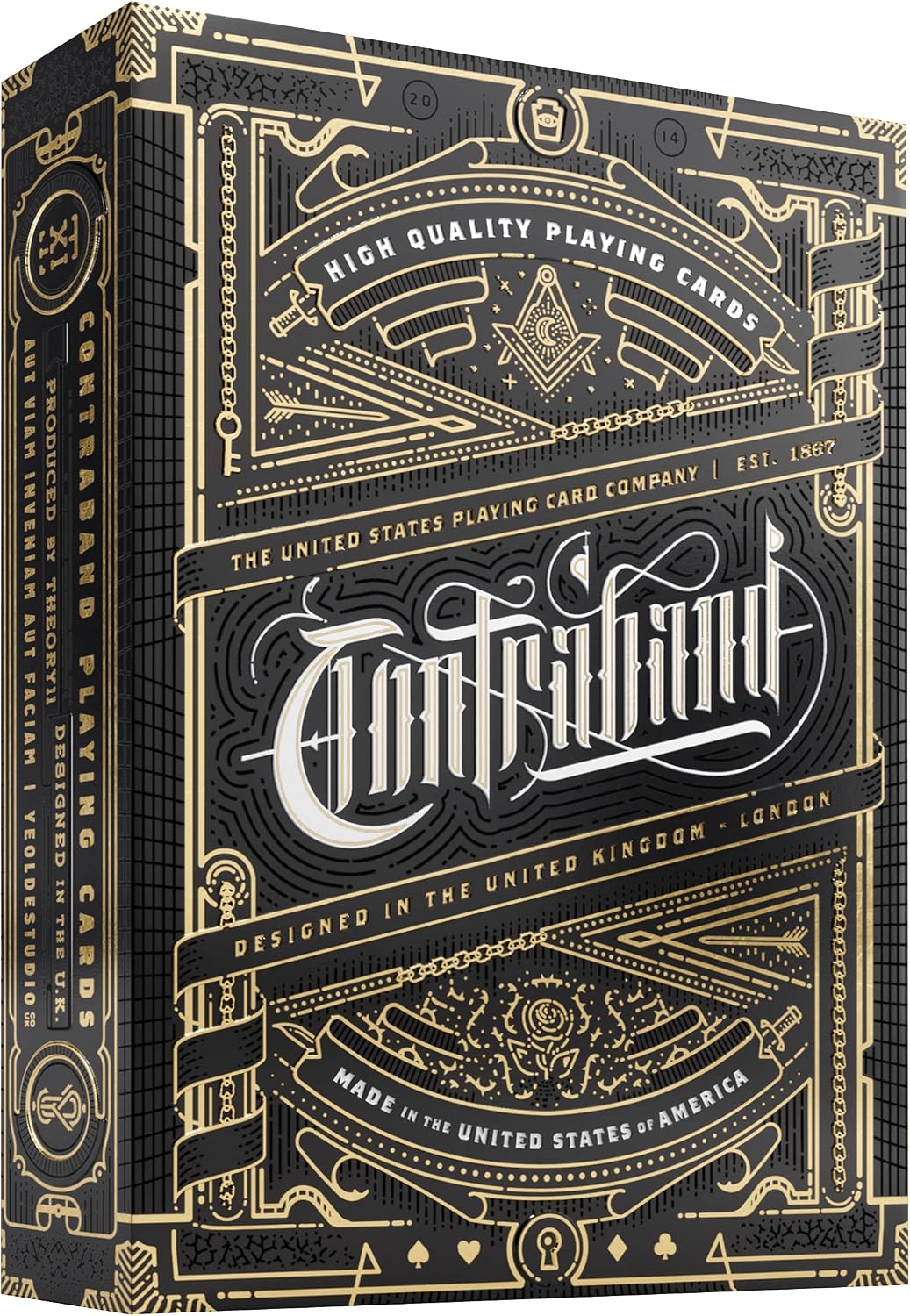 theory11 Contraband Playing Cards, White