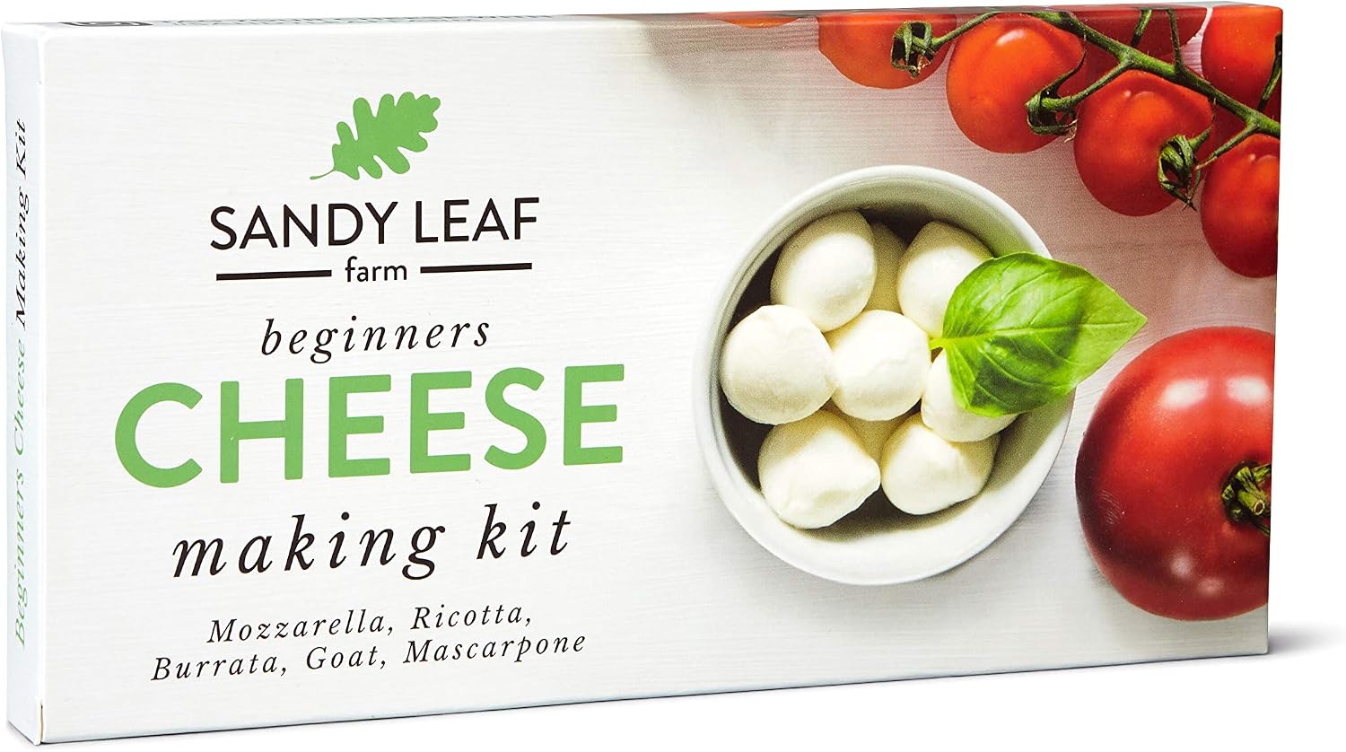 Cheese Making Kit for Beginners by Sandy Leaf Farm - Makes 5 Fresh Cheeses